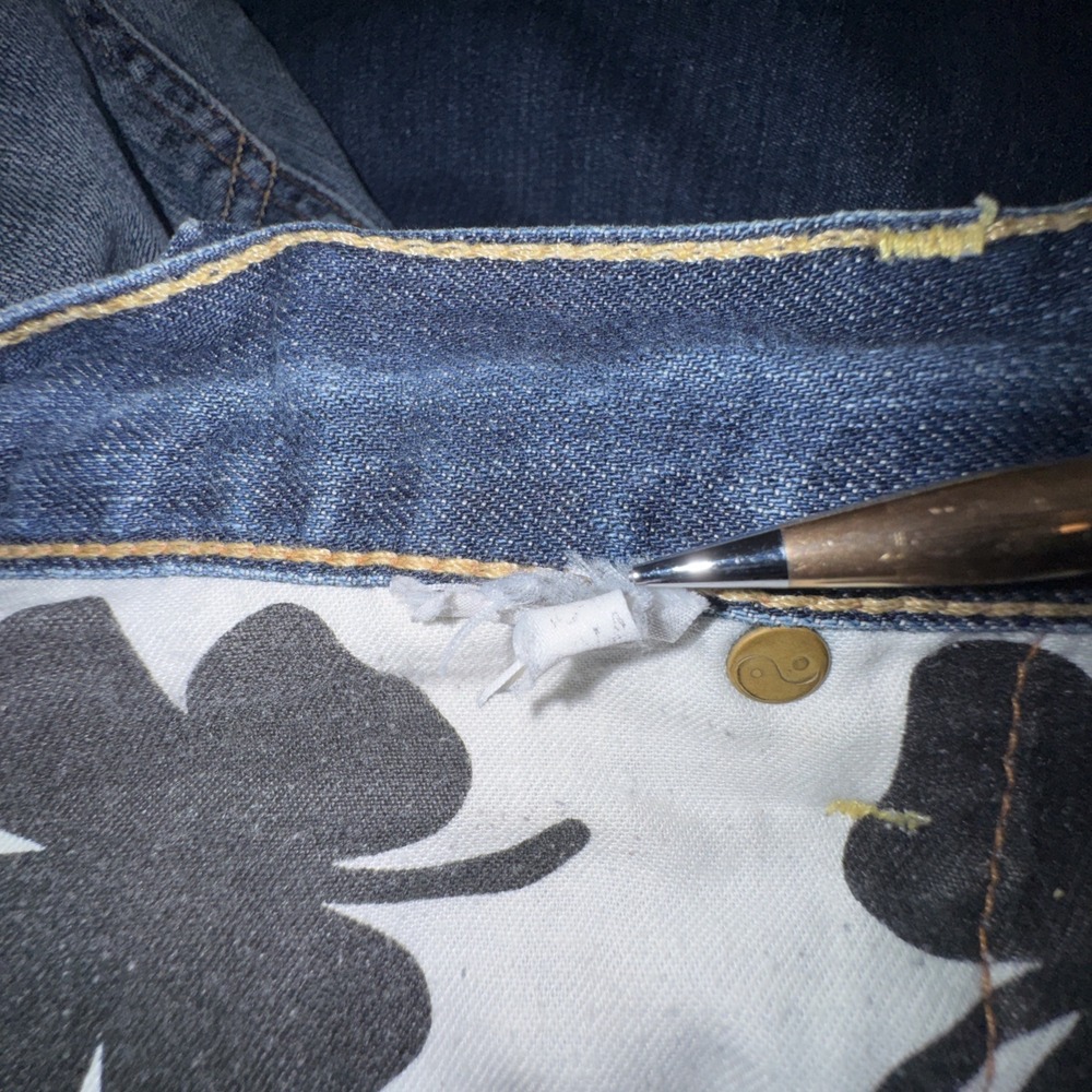 Vintage Lucky Brand Jeans Men's Size 36X32 Yin Yang LUCKY ME Y2K - Picture 16 of 16